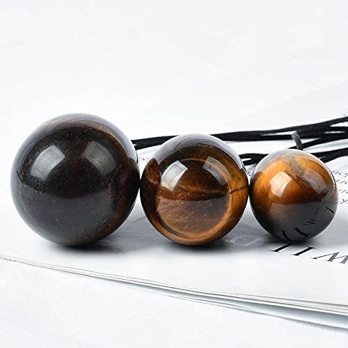 Jade EggsDrilled natural Tiger eye Yoni Egg Pelvic Kegel Oefening-40 X25 MM - Image 6