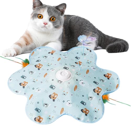 Jouet interactif pour chat appartement exercice de griffade au sol - 2