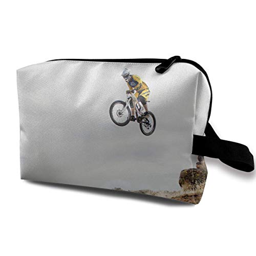 Preisvergleich Produktbild Reise-Kosmetiktaschen Fahrrad-Bergabwärtsreise-tragbare Make-upbeutel-Reißverschluss-Mappen-...