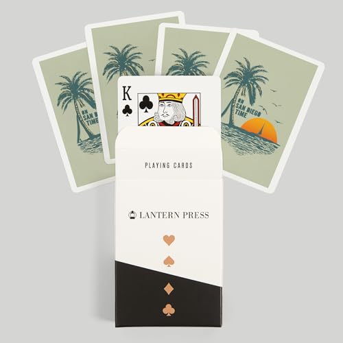 Baraja de poker lantern press san diego sunset miniatura 6