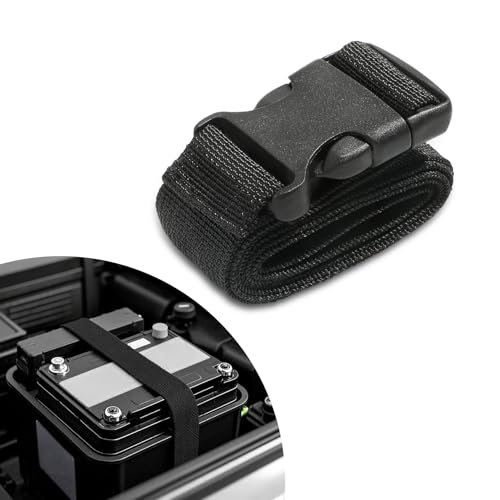 YUPIKJI 39 Inch Car Battery Tie Down Straps, Battery Strap Hold Down, Quick-Release Reusable Automobile Batteries Hold Down Strap, Adjustible Vehicle Battery Box Buckle for Cars, Trucks, Boats (1PCS)