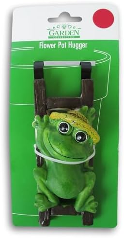 Craft Supply Flower Pot - Hugger Figurine - Frog Garden Decor - Get All The Fun Collections of Pot Pal Climbers - Hanging Planter Decorations - Patio Decor - Yard Decor image 2