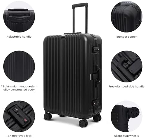 Game-Changing FROMLIKE Aluminum Luggage: Ultimate Travel Companion!