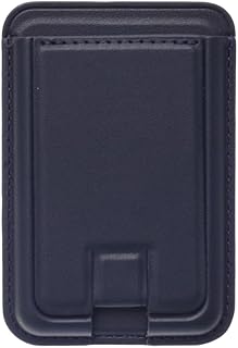 G-Power Leather Multifunction Stand Wallet Card Holder, Supports Magnetic Charging, Scratch Resistant, Shockproof, Stylish Design with All-Around Protection for Daily Use - Dark Navy