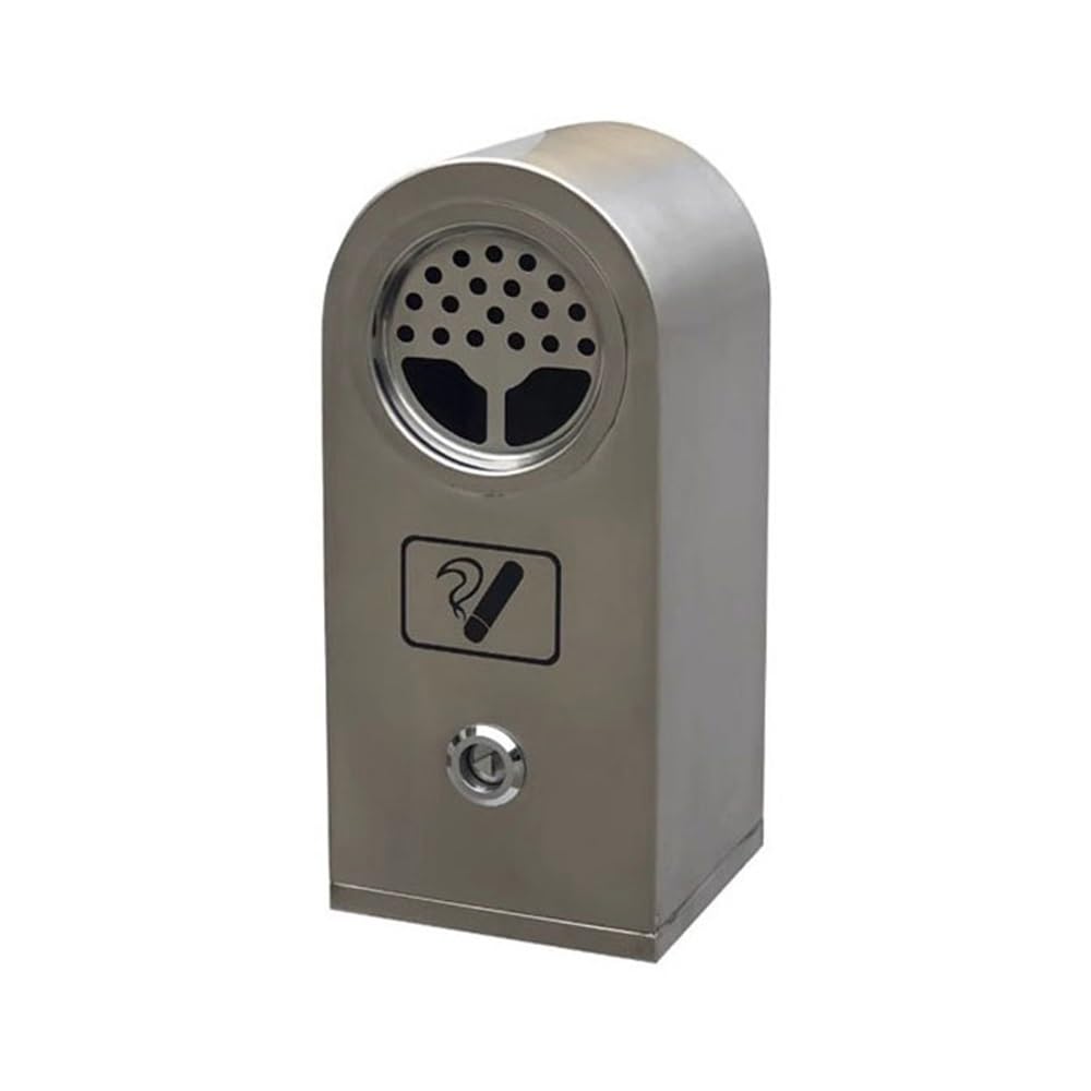 IUokLU Stainless Steel Standing Ashtray Wall Mounted Outdoor Cigarette Butt Collection Trash Can Patio Vertical