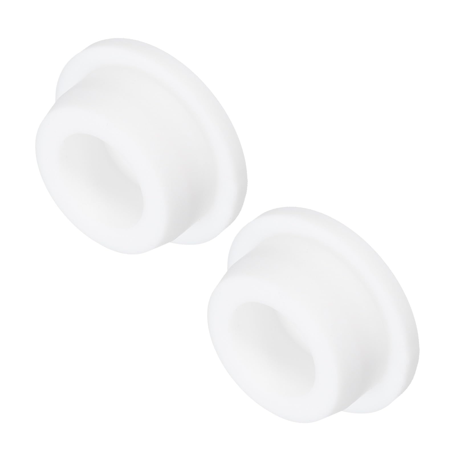 MECCANIXITY High Temp Silicone Plug Mount Dia 26mm/1.02 Inch T Shaped Rubber Stopper Hole Plugs for Powder Coating Plating Waterproof Sealing Plugs White Pack of 2(OD 33mm/1.3 Inch)