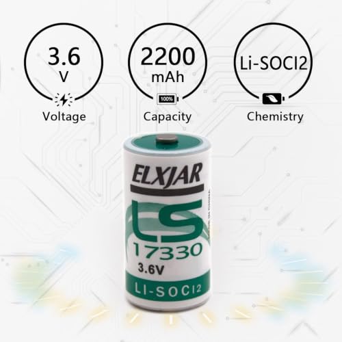 Coonyard pack de 5 baterías 3.6V 2200mAh LS17330 miniatura 4