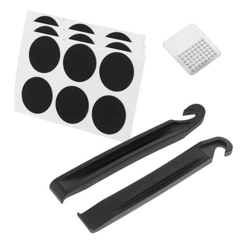 ERINGOGO 1set Portable Tire Repair Kit with Self-Adhesive Patches and Tire Levers Compact and Lightweight Anywhere for Mountain and Road