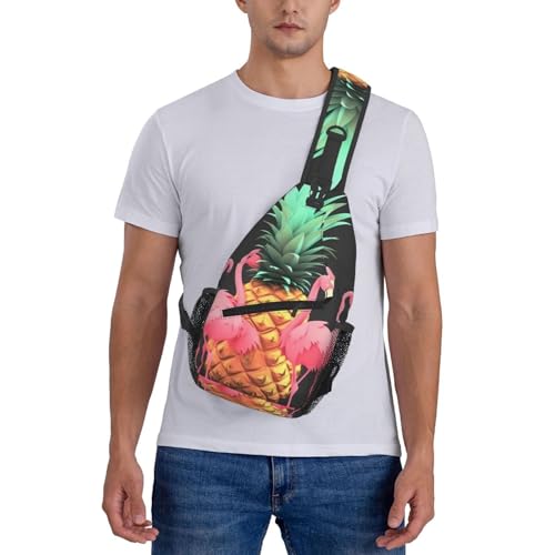 Bolso de pecho cruzado para hombre sling diagonal piña miniatura 7