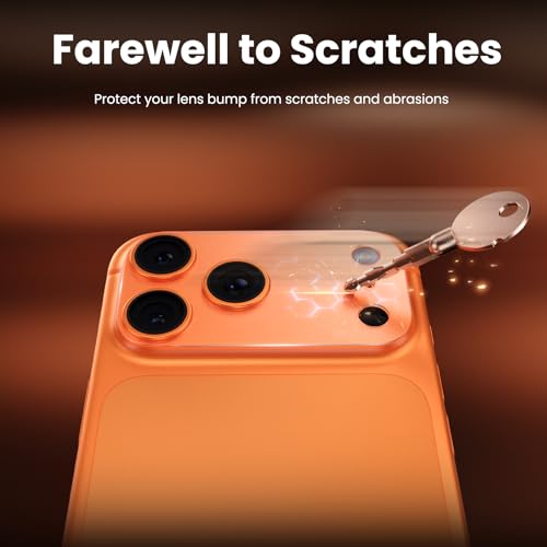 Image of YWXTW 10 Pack Camera Lens Sticker for iPhone 17 Pro, [1:1 [Anti Fingerprint] Matte Camera Protective Film, Camera Skin Plateau Protector, Case Friendly
