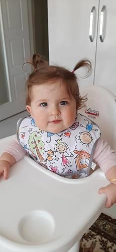 Yorni Sızdırmaz Cepli Ve Boyundan Cırtlı Bebek Mama Önlüğü 6-24 Ay - Görsel 6