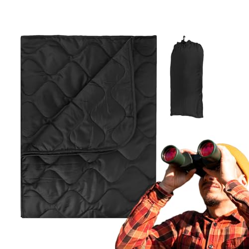 Couverture de | Couette extérieure effilochable étanche à travers le vent | Couverture de voyage pliable légère pour camping, randonnée, stade, avion, pique-nique - équipement de camping compact