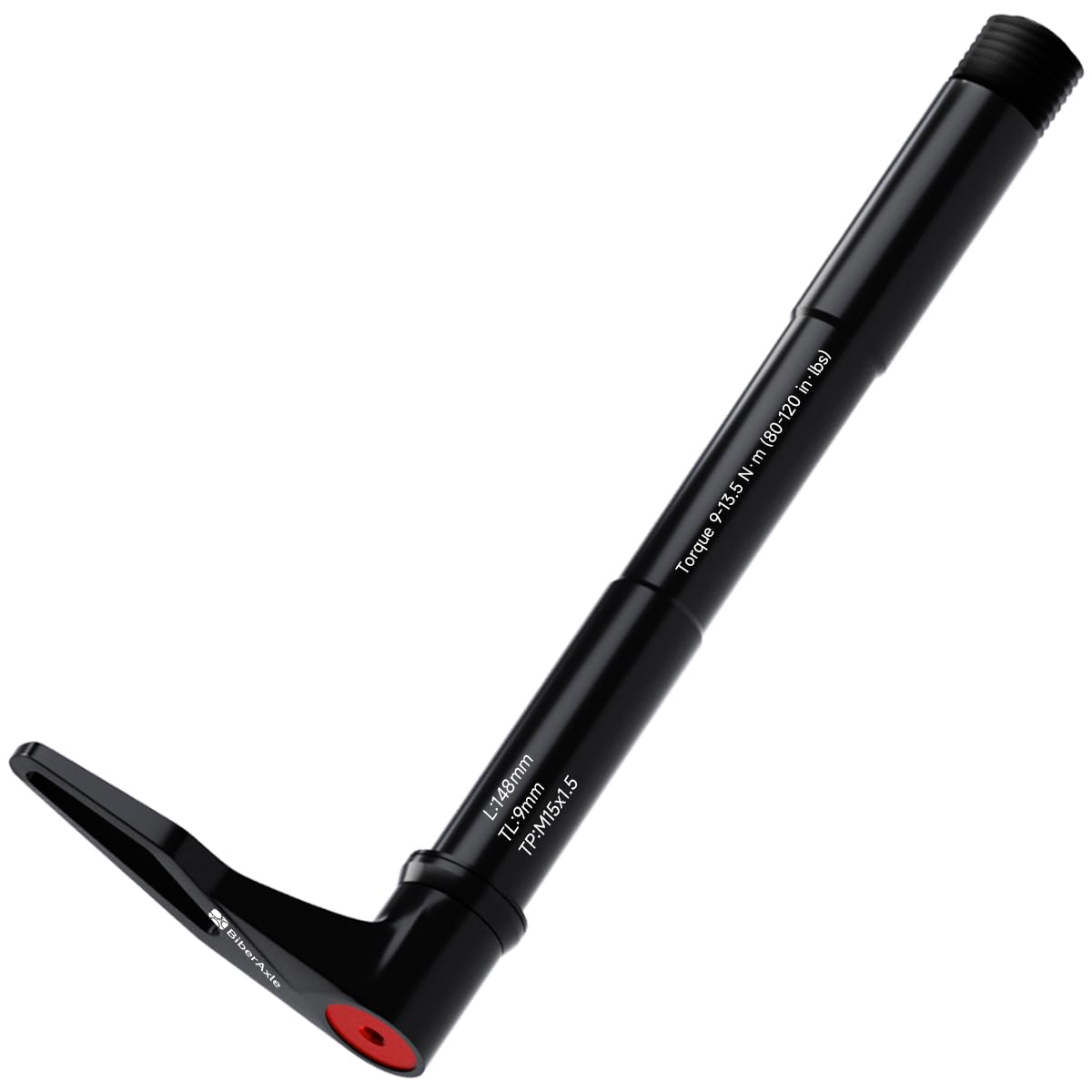 Quick-release skewer axles for 15mm RockShox bicycle forks Mountain bike and road bike Aluminium hub adapter axle with adjustable rotary handle Thread pitch: 1.5mm, Specifications: 15mm x 100mm