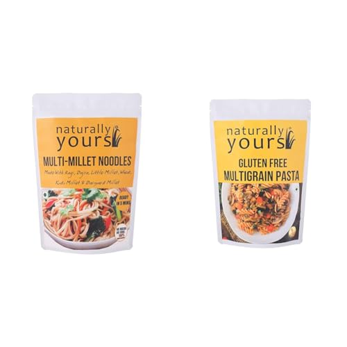 Image of naturally yours Multi Millet Noodles & Multigrain Pasta, Preservative Free, 180 Gram