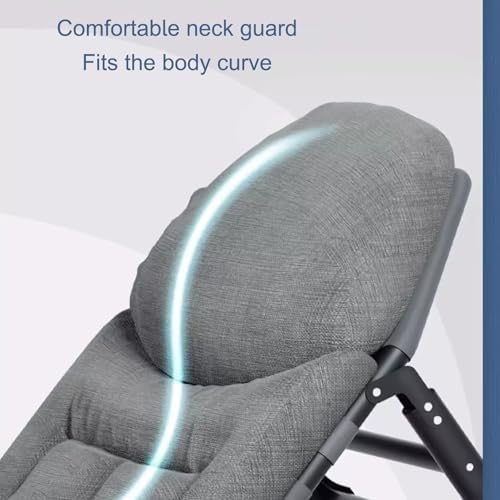 Chaise longue pliante multifonctionnelle avec dossier réglable portable
