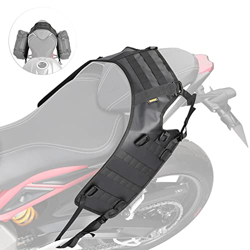 Rhinowalk Base de fixation pour réservoir de moto, sacoche de selle, sacoche de selle, sacoche de siège, accessoire de moto pour talkie-walkie