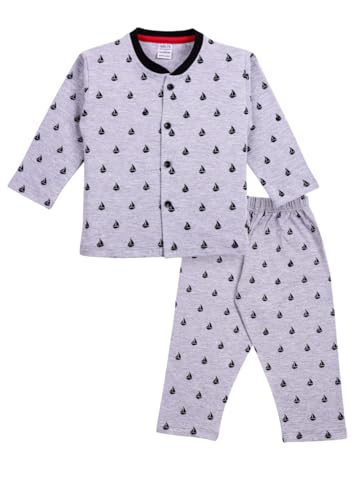 Image of 3BROS BodySuit /Dress for Boys /Girls Full Pajama & Casual Full Sleeves Night Suit Top Combo Kids Set