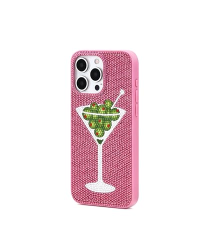 Image of JW PEI Olive Martini Artificial Crystal Phone Case - Pink