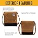 Carhartt Crossbody Snap Bag, Durable, Adjustable Shoulder Bag with Flap Over Snap Closure, Carhartt Brown