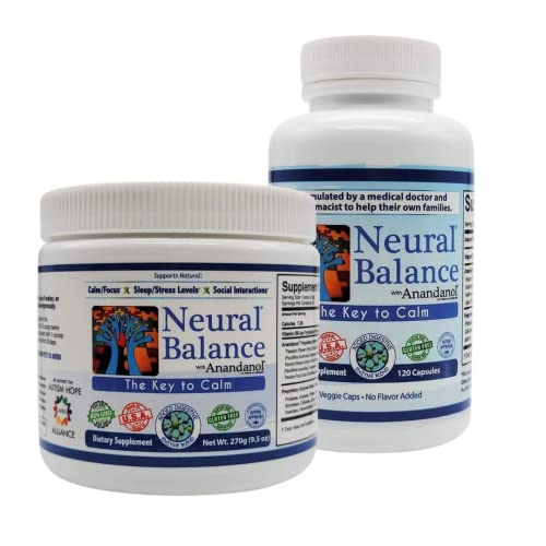 Neural Balance Anandanol With Proprietary Digestive Enzyme Blend Bundle, Powder And Capsules (9.5 Oz, 120 Capsules) #TOP30