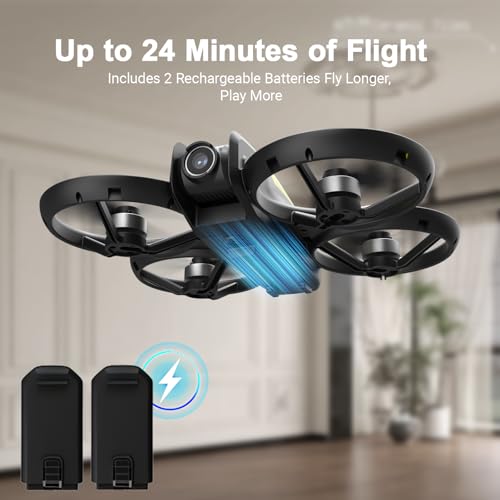 Drone for Kids with Camera and 4.5" Screen Remote – Beginner RC Drone with Brushless Motor, Optical Flow Hover, One-Key Takeoff, FPV Video, 2 Batteries - Image 7