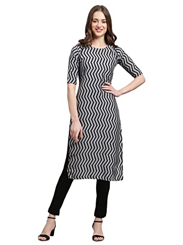 Image of Pinkmint Women's Crepe Digital Print Straight Kurta [Pack of 6] (CKE-329-353-330-333-341-343)