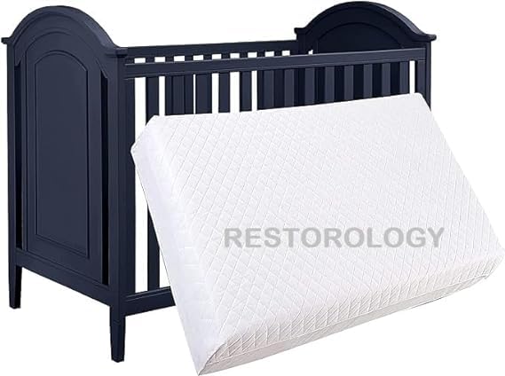BUY ALL HERE Baby Cot Bed Mattress,Hypoallergenic Fabric, WaterProof, Extra Thick, Double Sided, Baby Travel Mattress With Removable Zip Cover, Made in UK (120 x 60 x 13 CM)