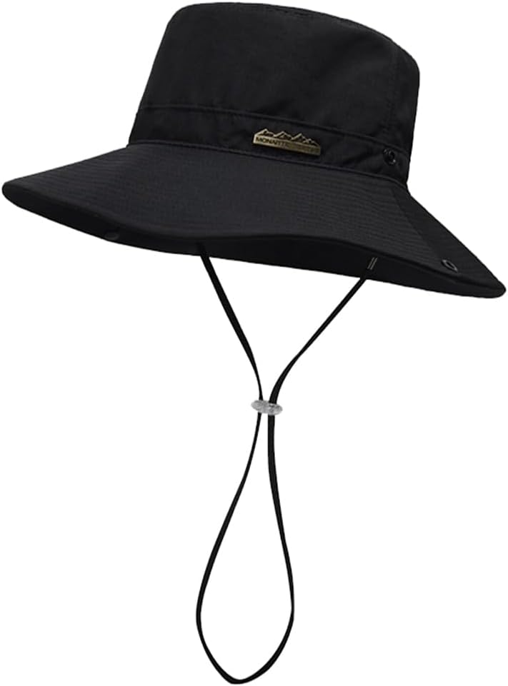 Hat for Outdoor Sun Protection, Adjustable and Breathable, Suitable for Both Men and Women (US, Numeric, 6 3/4, 7 3/8, Black)