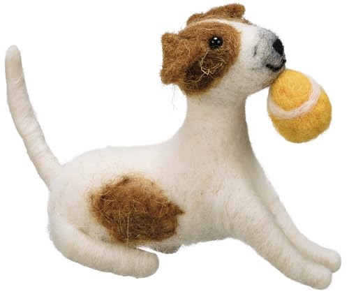 Primitives by Kathy Fuzzy Playful Dog Critter with Ball
