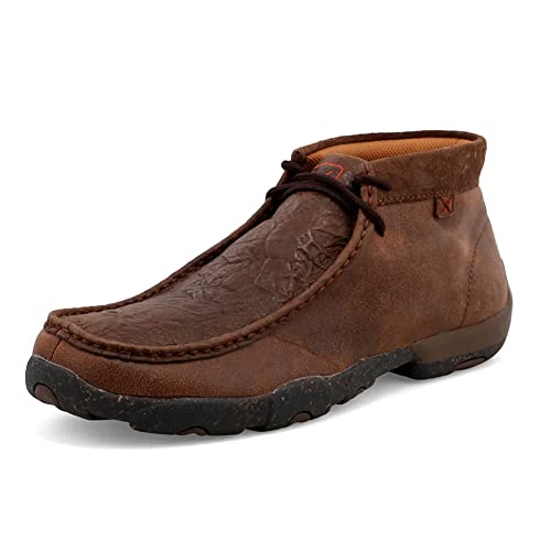 Image of Twisted X Men's Chukka Driving Moc, Moc Toe with CellSole, Chocolate & Chocolate, 8.5 M