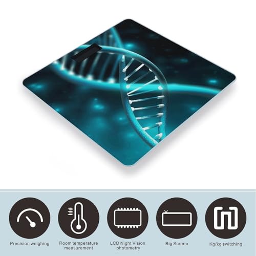 Báscula digital de baño con capacidad 400 lb y pantalla LCD miniatura 3