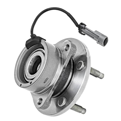 Image of Detroit Axle - 5 Lugs Front Wheel Bearing Hubs for Chevy Cobalt HHR Saturn Ion Pontiac Pursuit G5 [ABS Models] Wheel Bearing and Hubs Assembly Set Pair Hubs Replacement