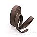 20 Meter Roll of Dark Chocolate Brown 100% Italian Cotton Twill Kick Tape