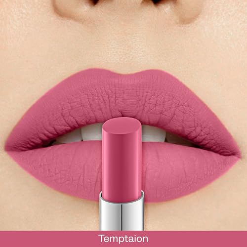 Image of CAL Losangeles Bullet Matte Lipstick, Long Lasting & Smudge Proof Lip Color for Womens Everyday Use with Nourishing & Hydrating Formula, Lipsticks for Girls /Women(Temptation)