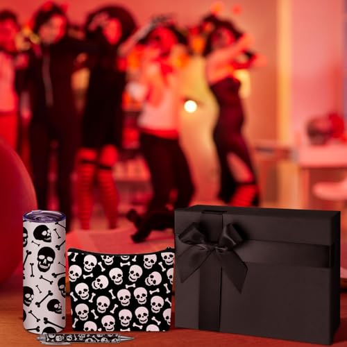 Wonderjune 14 Set Halloween Basket Gift for Women- Skeleton Gifts Box for Girls Kids Teens Mom Friend Sister4