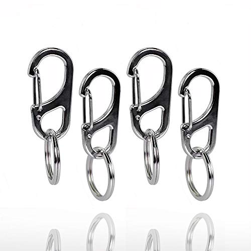 Lion Royal Dog Tag Clip, Easy Change Pet ID Tag Holder for Dogs & Pets Collars and Harnesses. (4 Pack)