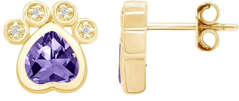 SANTOSH-ENTERPRISES - 2.00Ct Heart Cut Lab Created Blue Sapphire Diamond Bezel Set Push Back Woman's Heart Shape Stud Earring 14K Rose Gold Finish