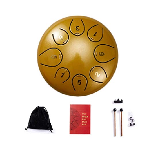 Tambor de lengua de acero de 8 tonos de 6 pulgadas negro miniatura 2