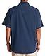 J.VER Leinenhemd Herren Sommer Kurzarm Herren Hemd Freizeithemd Business Regular Fit Strandhemd Einfarbig Casual Shirts für Rentner Urlauber,Dunkelblau,XL