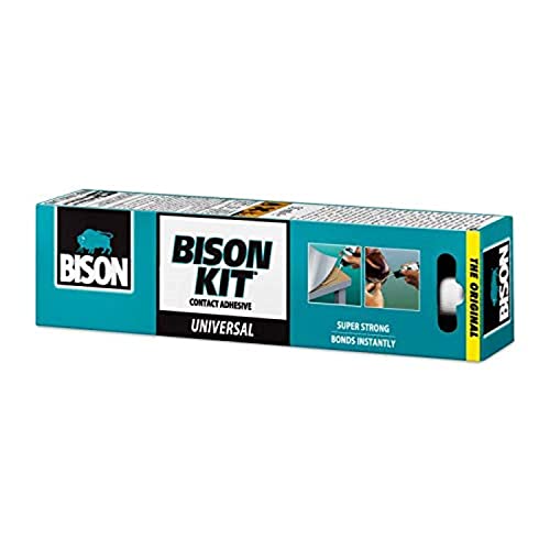BISON KIT Universal Contact Adhesive Tube 55ml Super Strong Bonds Instantly and Permanently flexible - Made in Holland