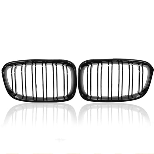 Calandre de voiture BMW F20 F21 Noir Brillant double lattes pour changer votre grille avant
