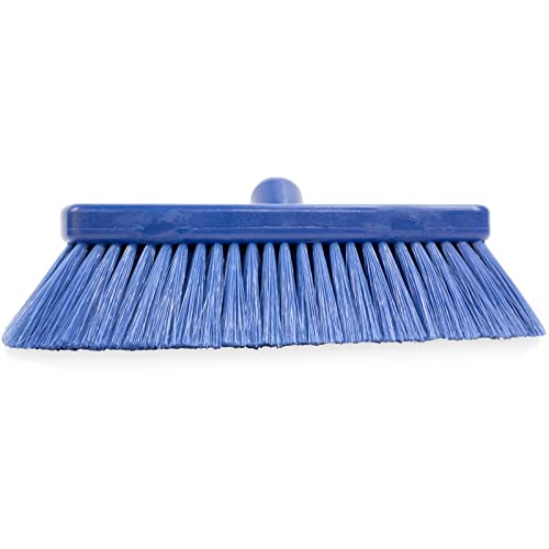 Image of SPARTA 41278EC14 Flo-Thru Plastic Wall Scrub Brush, Equipment Brush With Soft Nylex Bristles For Industrial Kitchens, Hospitals, Commercial Cleaning, 4 Inches, Blue, (Pack of 12)
