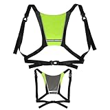 Fahrrad-Signal-Rucksack: Warnweste 25 x 25 cm, wasserdichtes Material aus Nylon, LED-Beleuchtung mit 3 einstellbaren Modi, ferngesteuerte Ausrüstung für Des