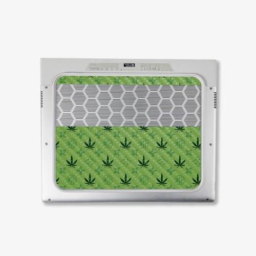 Image of MightySkins Carbon Fiber Skin Compatible with Alienware X14 R2 (2023) Full Wrap Kit - CBD Green | Protective, Durable Textured Carbon Fiber Finish | Easy to Apply & Change Styles | Made in The USA