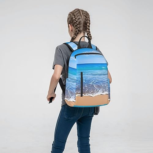 Sac à dos plage noir grand format parfait pour les cours et les sorties d'été