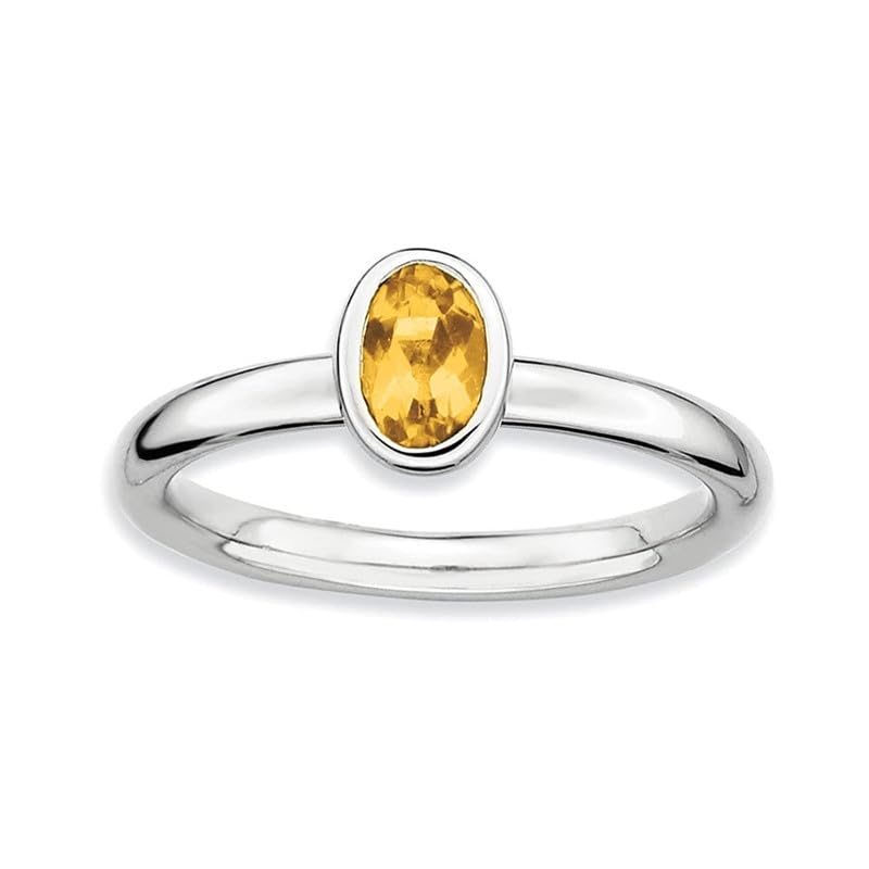 Bague de fiançailles en citrine symbole d'un amour éternel
