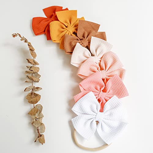 Prohouse 30 Pcs Big Bows Baby Nylon Headbands Hairbands Hair Bows Elastics For Baby Girls Newborn Infant Toddler Child Hair Accessories #TOP4