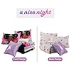 A Nice Night Black Girl Princess with Wings Comforter Set,Pink Gradient Glitter Rainbow Galaxy 6pcs Kids Bedding Set,Twin #4