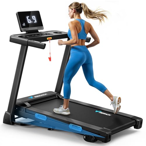 MERACH Treadmill with Incline 6%-15%, 300 LBS Capacity Foldable Running Treadmills for Home,...