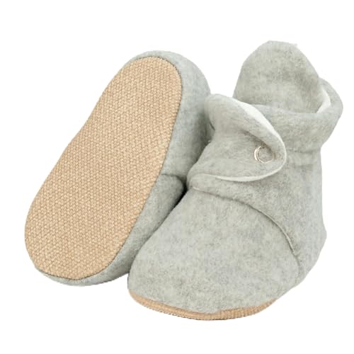 Ella Bonna Fleece Baby Booties, Warm Organic Infant Booties